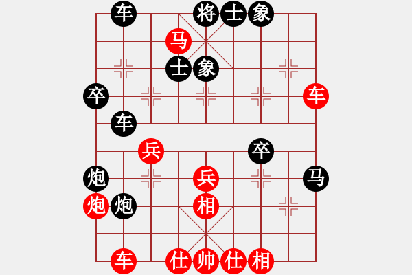 象棋棋譜圖片：陜北綠狼(6段)-勝-淮南棋癡(4段) - 步數(shù)：50 