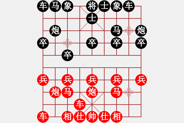 象棋棋譜圖片：心武(4級)-勝-三個代表(2級) - 步數：10 