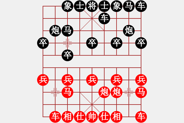 象棋棋譜圖片：woxueqiao(8星)-勝-藍(lán)色嗨嗨(9星) - 步數(shù)：10 