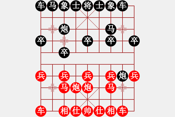 象棋棋譜圖片：謝添順 先和 陳捷裕 - 步數(shù)：10 