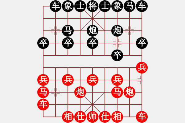 象棋棋譜圖片：弈林聽泉(1段)-勝-江南一匹狼(7段) - 步數(shù)：10 