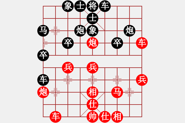 象棋棋譜圖片：仙人指路 測評 電腦分析1 - 步數(shù)：30 