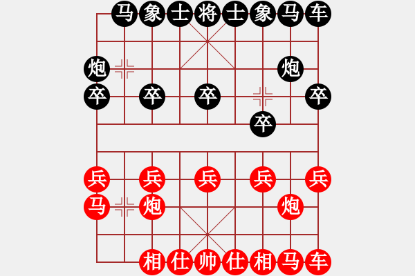 象棋棋譜圖片：4385局 A06-兵底炮局-旋風(fēng)引擎24層 紅先和 旋風(fēng)九專雙核 - 步數(shù)：10 