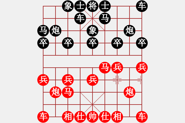 象棋棋譜圖片：上帝之劍(北斗)-和-中炮王(9星) - 步數(shù)：10 