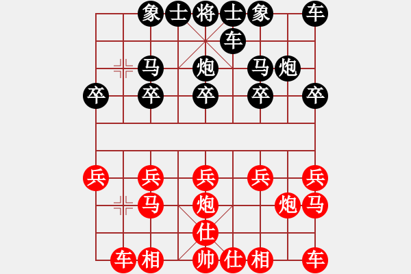 象棋棋譜圖片：快樂(lè)一生[1759437631] -VS- 橫才俊儒[292832991] - 步數(shù)：10 