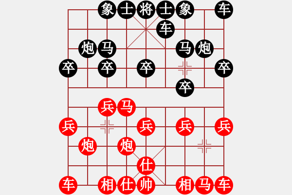 象棋棋譜圖片：1049局 A01- 上仕局-小蟲引擎23層(2765) 先勝 司馬懿(2350) - 步數(shù)：10 