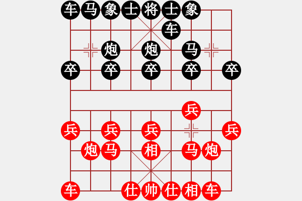 象棋棋谱图片：Lei Kam Fun, 李锦欢 (2) 先胜 Sandy Chua, 蔡世和 (0) - 步数：10 