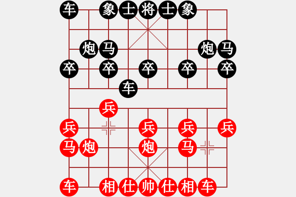 象棋棋譜圖片：橫才俊儒[292832991] -VS- 方圓[2080693809] - 步數(shù)：10 