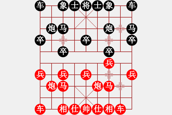 象棋棋譜圖片：電腦分析 后對(duì)原 起馬對(duì)挺卒 應(yīng)象3進(jìn)5 - 步數(shù)：10 