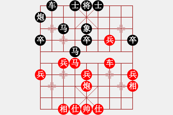 象棋棋譜圖片：三戒法師[351687295] -VS- 小美在廣州[2832879361] - 步數(shù)：40 