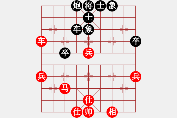 象棋棋譜圖片：中炮進(jìn)五七路兵對屏風(fēng)馬補右士（旋風(fēng)V7.0先勝巫師競技場諸葛亮） - 步數(shù)：60 