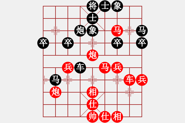 象棋棋譜圖片：奔四純機測(4段)-勝-帥馬(2段) - 步數(shù)：53 