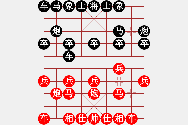 象棋棋譜圖片：湖北徐偉康(1星)-勝-千山棋佛(9星) - 步數：10 