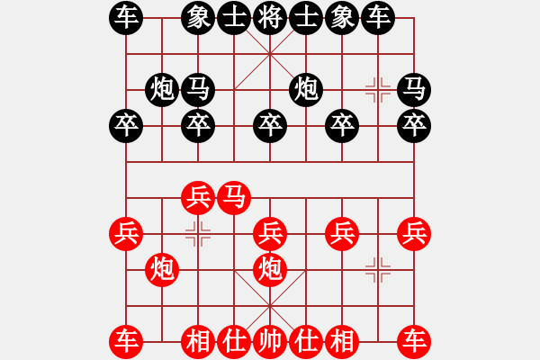象棋棋谱图片：让马先，张友民先负向光红 - 步数：10 