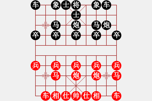 象棋棋譜圖片：jiajun(先勝）：xiaoqiang - 步數(shù)：10 