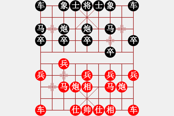 象棋棋譜圖片：2024.1.1.6后勝李洪武仙人指路對卒底炮 - 步數(shù)：10 