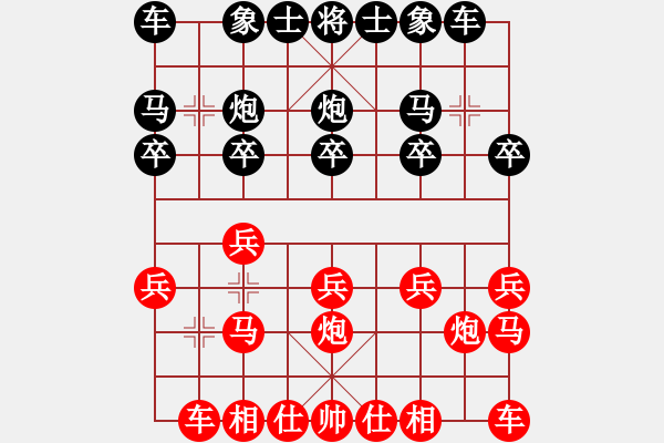象棋棋谱图片：李勤旦 先和 王天一 - 步数：10 