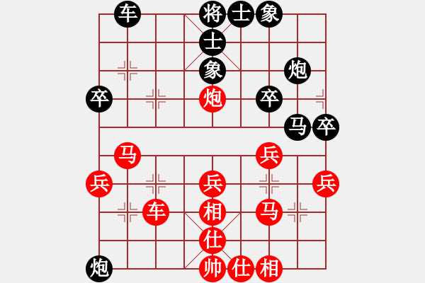 象棋棋譜圖片：上海市恒壽堂杯象棋團體賽賈應山勝余林華 - 步數：40 