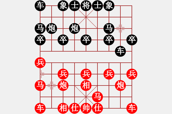 象棋棋譜圖片：金庸一品堂棋社 金風細雨樓 先負 金庸武俠胡斐 - 步數(shù)：10 