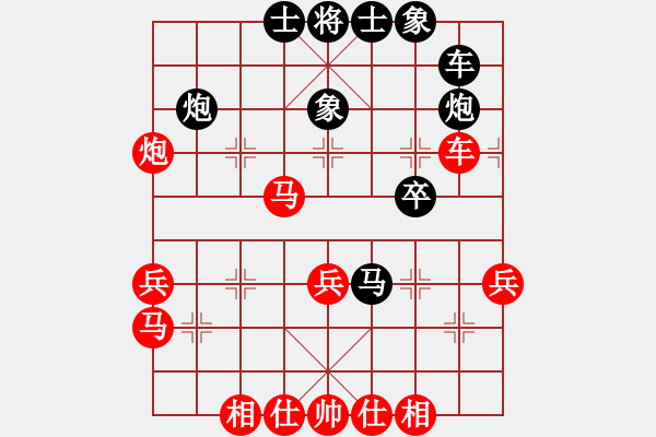 象棋棋譜圖片：1 - 步數(shù)：40 