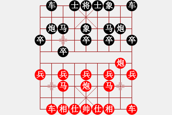 象棋棋譜圖片：小李廣花(日帥)-和-長江一號(日帥) - 步數(shù)：10 