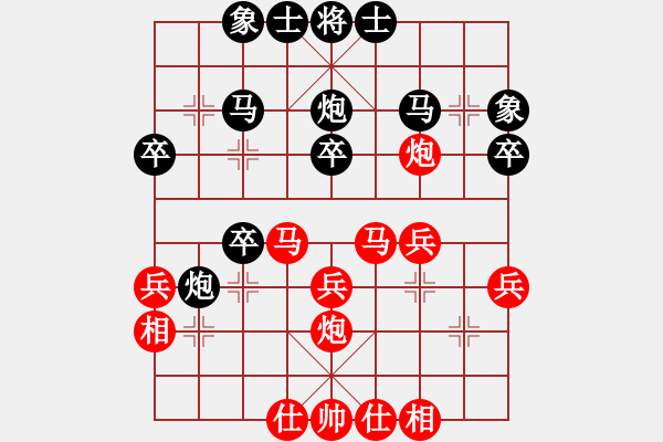 象棋棋譜圖片：hsgqf(4段)-負(fù)-左手切菜(8段) - 步數(shù)：30 