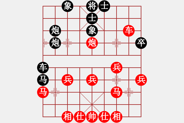 象棋棋譜圖片：大龍卷風(fēng)(9段)-負(fù)-hunekey(月將) 五七炮互進(jìn)三兵對(duì)屏風(fēng)馬邊卒右馬外盤河 紅左橫車對(duì)黑兌邊 - 步數(shù)：40 