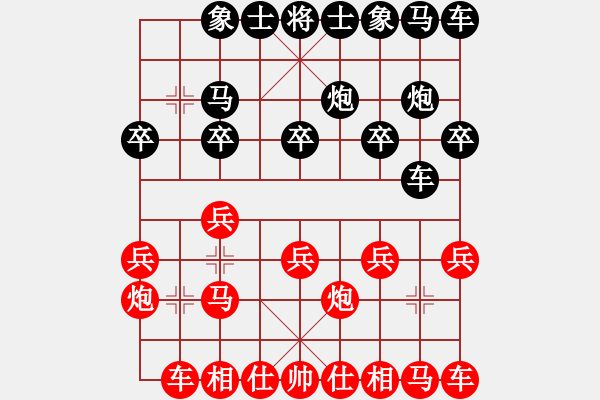 象棋棋譜圖片：午夜狂奔紅和棋圣神仙〖仕角炮局〗 - 步數(shù)：10 