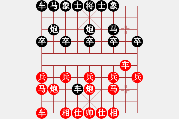 象棋棋譜圖片：10-01-17 yldhaohao[900]-勝-ghyd[906] - 步數(shù)：10 