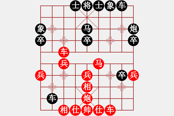 象棋棋譜圖片：博弈華山(7段)-勝-雙核梅花雨(9段) - 步數(shù)：40 