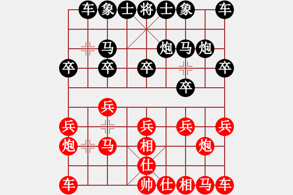 象棋棋譜圖片：飄絮＆夢(mèng)[黑] -VS- 還沒想好[紅] - 步數(shù)：10 