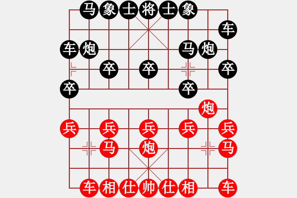 象棋棋譜圖片：浙江二臺(tái)(日帥)-勝-八路(8段)中炮對(duì)鴛鴦炮 - 步數(shù)：10 