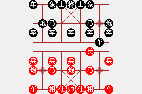 象棋棋譜圖片：湖南 王清 和 四川 許文章 - 步數(shù)：10 