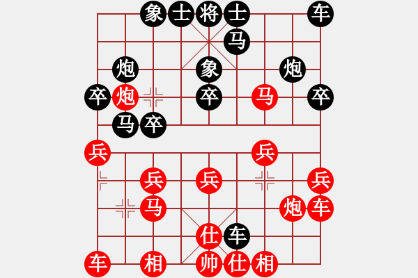 象棋棋譜圖片：Khoi Ma Cuoc - 步數(shù)：20 