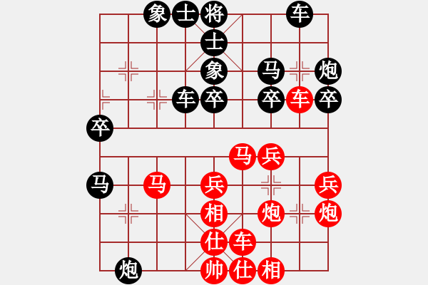 象棋棋譜圖片：老來學(xué)棋(8段)-勝-林中高手(3段) - 步數(shù)：30 