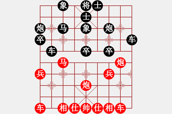 象棋棋譜圖片：中炮對(duì)鴛鴦炮進(jìn)3卒參考對(duì)局14 - 步數(shù)：40 