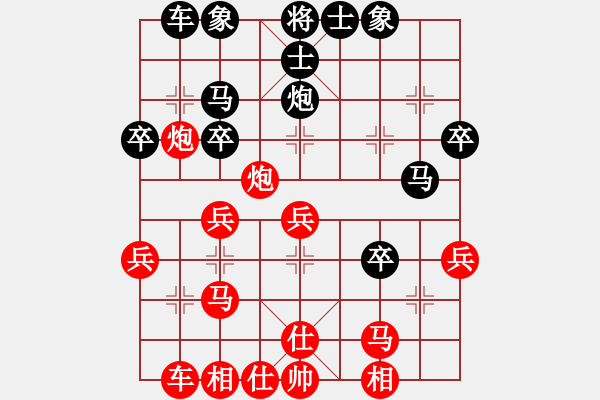 象棋棋譜圖片：優(yōu)勢局面下的敗招 - 步數(shù)：0 