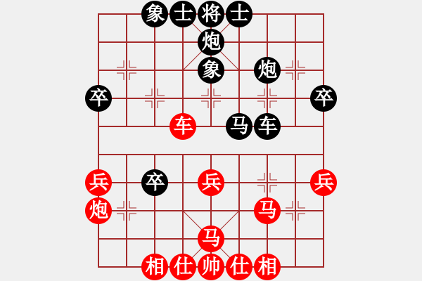 象棋棋譜圖片：東北王中炮三兵 VS背譜王子三步虎 先和 - 步數(shù)：40 