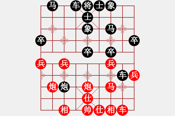 象棋棋譜圖片：村里第八(2段)-負(fù)-信手屠龍(5段) - 步數(shù)：30 