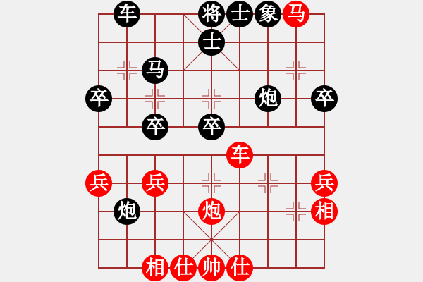 象棋棋譜圖片：龍城天車(1段)-和-神馬化龍(1段) - 步數(shù)：40 