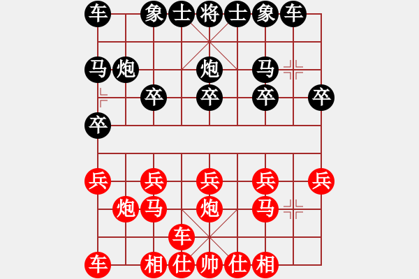 象棋棋譜圖片：橫才俊儒[292832991] -VS- 隨緣[2717473724] - 步數(shù)：10 