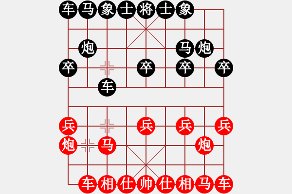 象棋棋譜圖片：第九輪 廣東周錦俊先勝靖邊張永勝 - 步數(shù)：10 