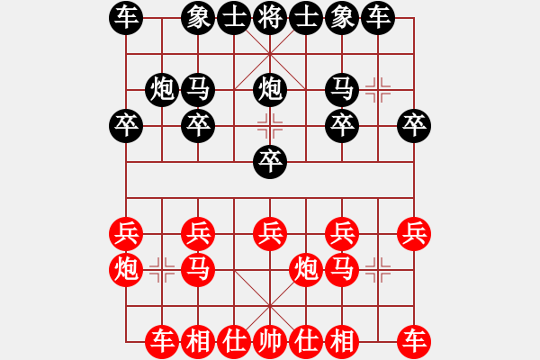 象棋棋譜圖片：3905局 A03-邊炮局-旋風(fēng)引擎24層 紅先勝 旋風(fēng)九專(zhuān)雙核 - 步數(shù)：10 