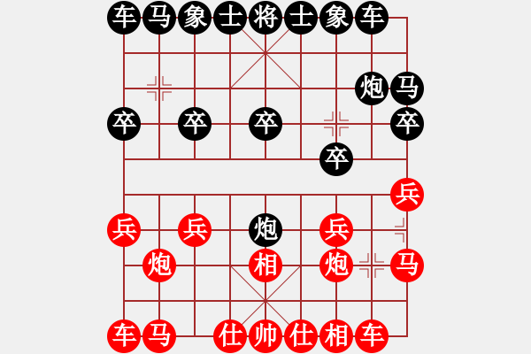 象棋棋譜圖片：多多指教(5段)-和-水弱石出(3段) - 步數(shù)：10 