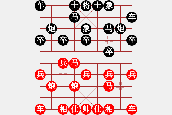 象棋棋谱图片：张彬 先胜 万春林 - 步数：10 