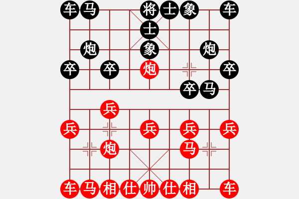 象棋棋譜圖片：開局破綻(9星)-和-棋雙虎(9星) - 步數(shù)：10 