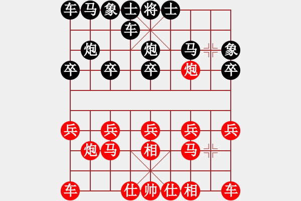 象棋棋譜圖片：棋樂無窮[紅] -VS- 橫才俊儒[黑] - 步數(shù)：10 