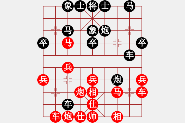 象棋棋譜圖片：何老頑童(7段)-勝-大鬧華山(3段) - 步數(shù)：30 