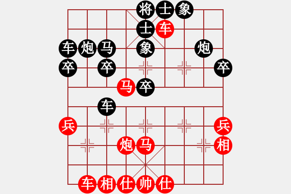 象棋棋譜圖片：東方一條龍(9段)-勝-魔鬼轉(zhuǎn)世(月將)中炮過河車互進七兵對屏風(fēng)馬平炮兌車 對黑馬7進8 - 步數(shù)：50 