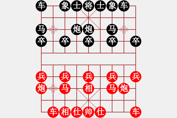 象棋棋譜圖片：新品茶[紅] -VS- zhoujiabao33[黑] - 步數(shù)：10 